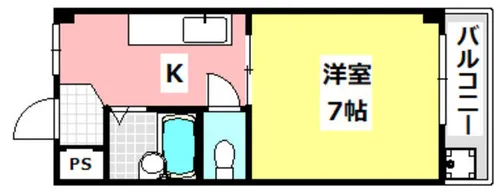 村井マンション【102号室】の間取り