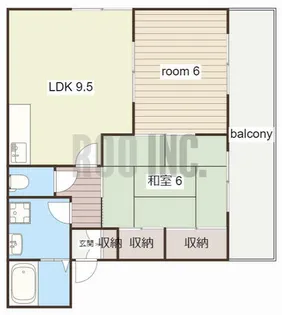 ロイヤル三宝【202号室】の間取り