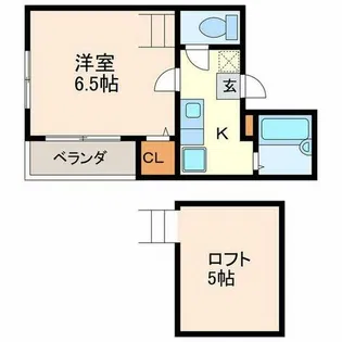 セジュール東別院【1階】の間取り