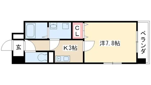 HF今池南レジデンスEAST【14階】の間取り