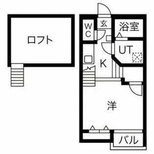 Creo八田参番館【202号室】の間取り