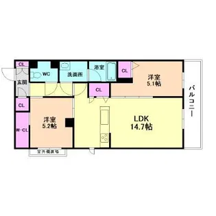 ラ メゾン デ エスポワール【3階】の間取り