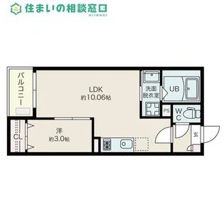 愛知県岡崎市大西3丁目【アパート】の間取り