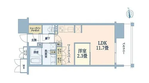 ブランズ大阪福島【3階】の間取り