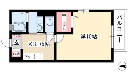 シャルマン 2【2階】の間取り