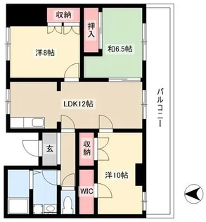 コーポ中村第10【2C号室】の間取り
