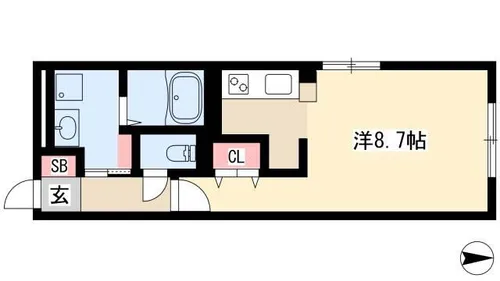 GRANZ OZONE【301号室】の間取り
