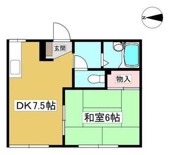 パークサイド若宮B【1階】の間取り