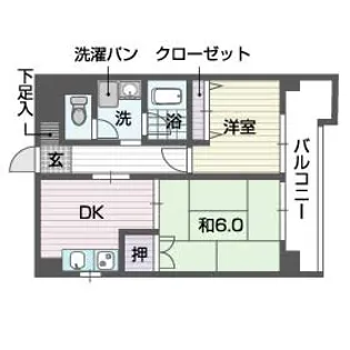 養巴ビル【4階】の間取り