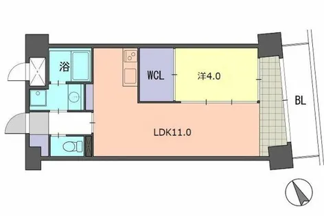 レジデンス住吉【12階】の間取り