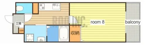 クローバー英賀保駅前【503号室】の間取り