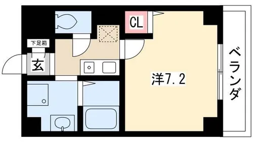 K’s HOUSE玉ノ井【303号室】の間取り