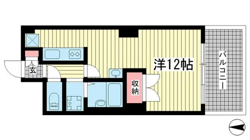 シャトゥソフィア【9階】の間取り