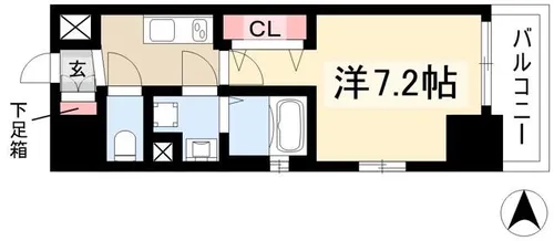 ワールドアイ名古屋城北【12階】の間取り