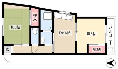幸和ビル【404号室】の間取り