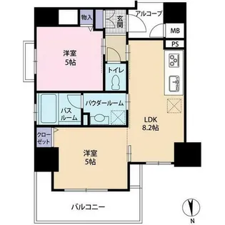 エステムプラザ心斎橋エグゼ(0003983)【6階】の間取り
