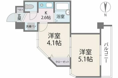 アーバンNAGAO【303号室】の間取り