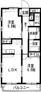 マイソング【203号室】の間取り