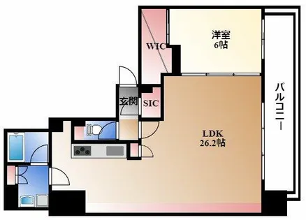 ルシェット白川公園【3階】の間取り