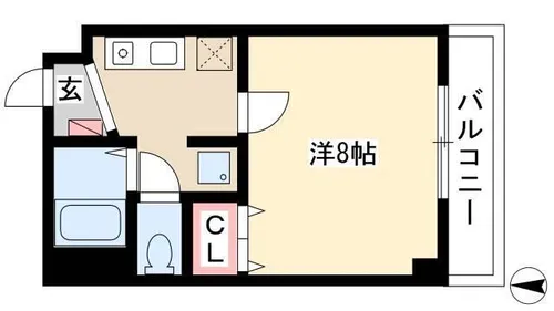 コンフォール港楽【102号室】の間取り