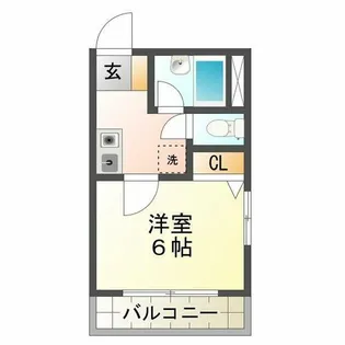 カーサ滝の茶屋【3階】の間取り