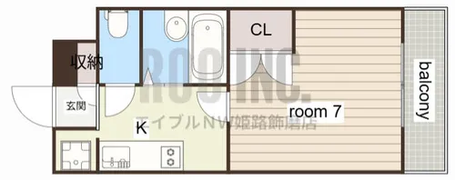 ジュネス伊伝居Ⅱ【3階】の間取り