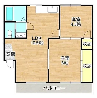 第一寺尾マンション【2階】の間取り
