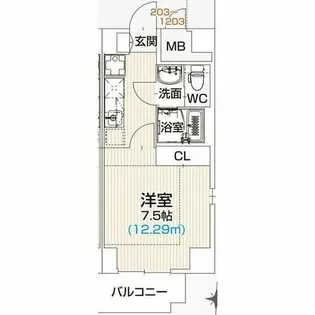 RESIDENCE RAMIA【803号室】の間取り