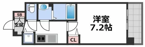 スワンズシティ大阪イースト【9階】の間取り