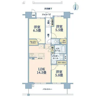 プレサンスロジェ都島公園【7階】の間取り