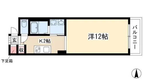 アークプラッツ【204号室】の間取り