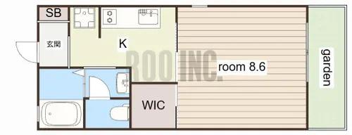 コーワキャッスル【101号室】の間取り