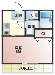 ラフォーレ新屋敷【105号室】の間取り