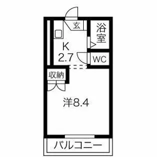 ヘーベルエスパスV A【3階】の間取り