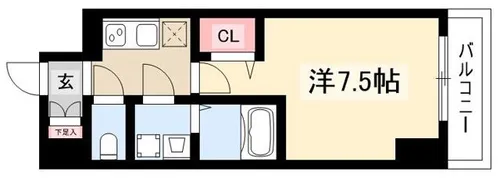エスリード栄ル・クール【803号室】の間取り