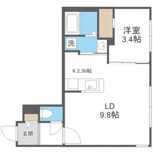 La Casa del Sole【306号室】の間取り