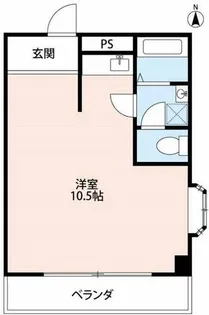 アンフィニ幸田【3F号室】の間取り
