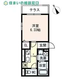 愛知県岡崎市羽根町字前田【アパート】の間取り