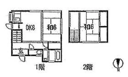 福岡県北九州市小倉北区赤坂2丁目【一戸建】の間取り