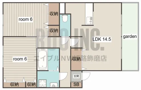 ラティルス【1階】の間取り
