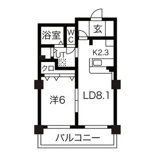 HGS山鼻【4階】の間取り