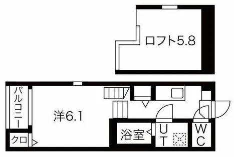 ルミナス東海通【1階】の間取り