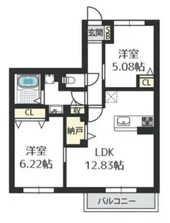 BB HOUSE巽東(ビービーハウスタツミヒガシ)【1階】の間取り