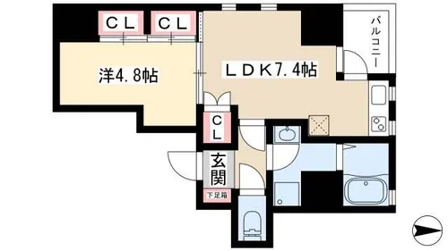 actile【3A号室】の間取り