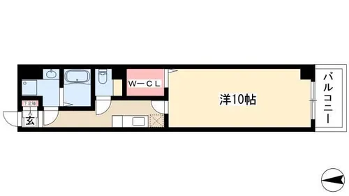 グランソワール瑞穂【209号室】の間取り