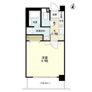 マンション磯上【5階】の間取り