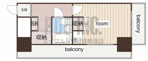 藤和シティコア姫路駅前【9階】の間取り