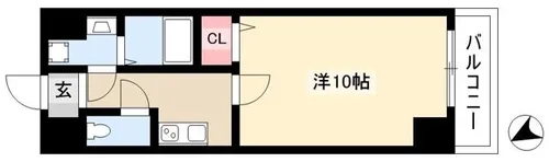 デュオフィール藤が丘【0505号室】の間取り