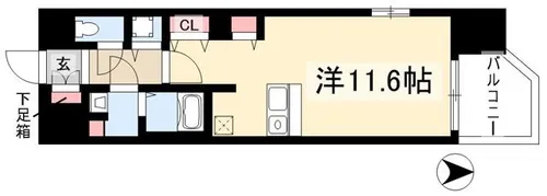 プレサンス錦エボリューション【0806号室】の間取り