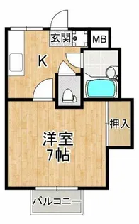 エレガントハイツ【2階】の間取り